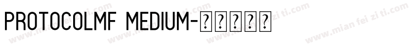 ProtocolMF Medium字体转换